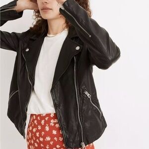 Madewell Classic Black Leather Jacket